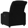 Sillón reclinable de masaje de tela negro 4