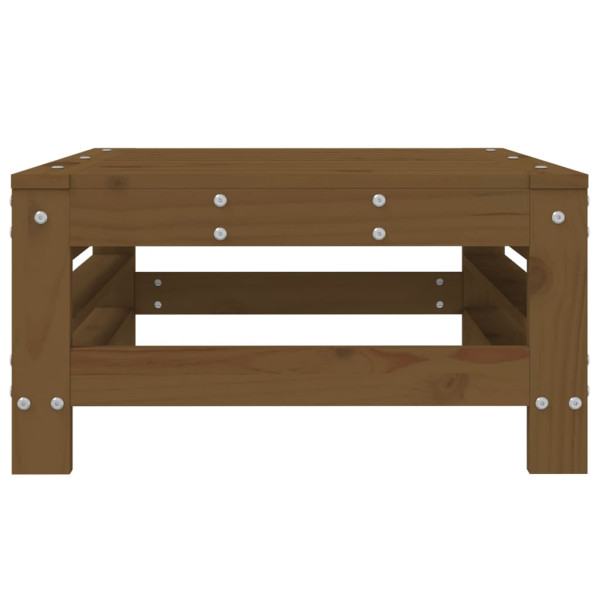 Taburete de jardín madera maciza de pino marrón miel M 3