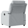 Sillón reclinable de masaje eléctrico tela gris claro 4