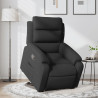 Sillón reclinable elevable tela negro 1