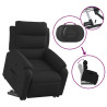 Sillón reclinable elevable tela negro 5