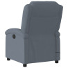 Sillón reclinable de masaje eléctrico terciopelo gris oscuro 4