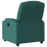 Sillón reclinable de masaje eléctrico tela verde oscuro 4