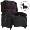 Sillón reclinable de masaje eléctrico tela negro 2