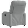 Sillón reclinable eléctrico tela gris claro 4