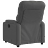 Sillón reclinable de masaje eléctrico tela gris oscuro 4