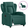 Sillón reclinable eléctrico tela verde oscuro 2