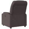 Sillón reclinable de masaje eléctrico tela marrón oscuro 4