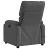 Sillón reclinable de masaje eléctrico tela gris oscuro 4