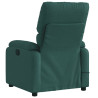 Sillón reclinable de masaje eléctrico tela verde oscuro 4