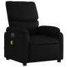 Sillón de masaje reclinable eléctrico cuero sintético negro 3