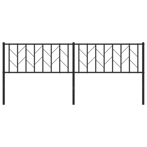 Cabeceira de cama 200 cm metal preto M 4