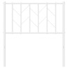 Cabeceira de cama 80 cm metal branco 4