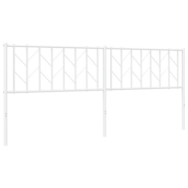 Cabeceira de cama 200 cm metal branco M 2