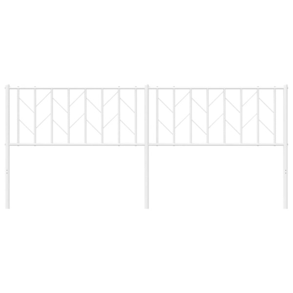 Cabecero de metal blanco 200 cm M 4