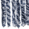 Cortina mosquitera chenilla azul blanco y plateado 90x220 cm 5