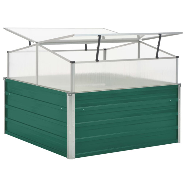 Estufa 100x100x77 cm aço galvanizado verde M 2