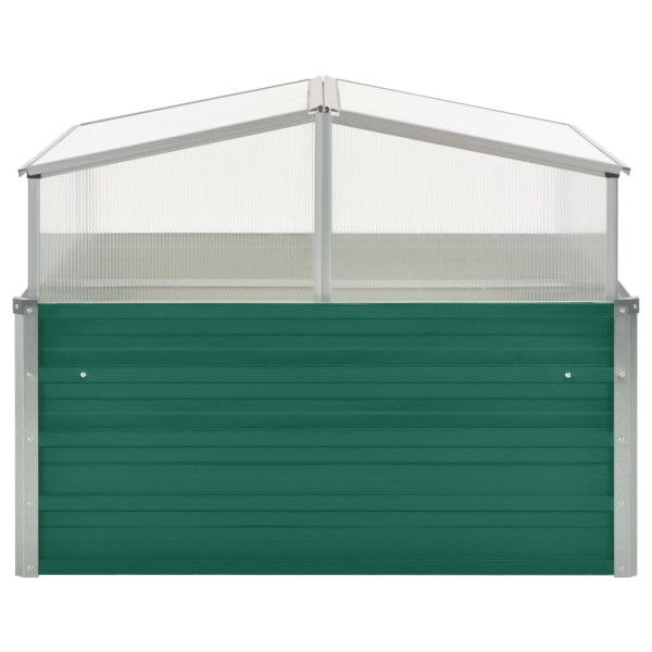 Estufa 100x100x77 cm aço galvanizado verde M 3
