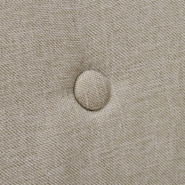 Sillas de comedor 6 uds tela beige y madera maciza de roble M 2