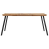 Mesa de comedor madera maciza de teca 169x98.5x76 cm 2