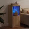 Aparador con luces LED roble Sonoma 41x37x100 cm 3
