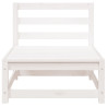 Sofás sem braços p/ jardim 2 pcs 70x70x67cm pinho maciço branco 5