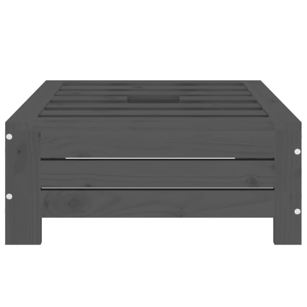 Cubierta para base de sombrilla madera maciza de pino gris M 5