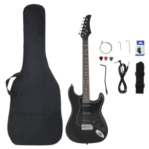 Guitarra elétrica para iniciantes com estojo preto 4/4 39 H
