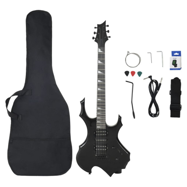 Guitarra eléctrica para principiantes con funda negro 4/4 39 M 2