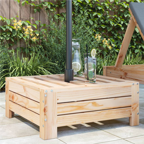 Cubierta para base de sombrilla madera maciza de pino D