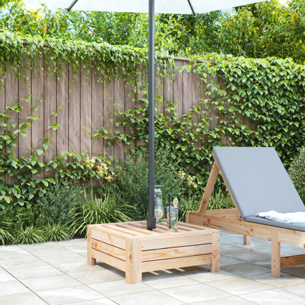 Cobertura para base de guarda-sol madeira de pinho maciça M 3