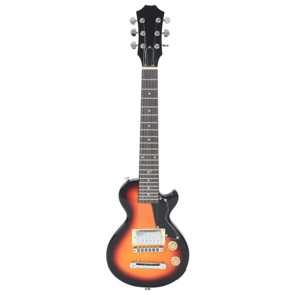 Guitarra elétrica p/ crianças com saco 3/4 30 castanho/preto M 3