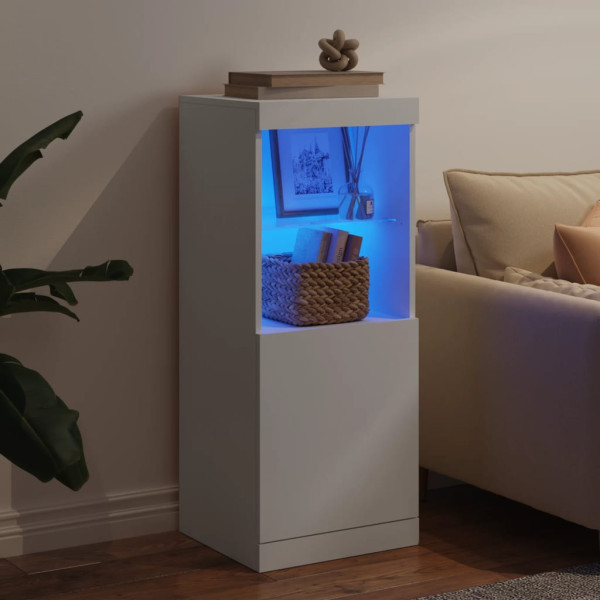 Aparador com luzes LED 41x37x100 cm branco M 3