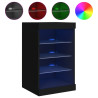 Aparador com luzes LED 41x37x67 cm preto 2