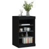 Aparador com luzes LED 41x37x67 cm preto 5