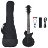 Guitarra elétrica para crianças com saco 3/4 30 preto 2