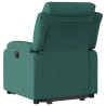 Sillón reclinable elevable tela verde oscuro 4