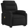 Sillón de masaje eléctrico reclinable elevable tela negro 3