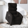 Sillón reclinable elevable tela negro 1