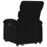 Sillón reclinable elevable tela negro 4