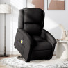 Sillón de masaje eléctrico reclinable elevable tela negro 1
