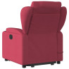 Poltrona de massagens reclin. elevatória tecido vermelho tinto 4