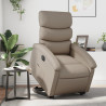 Sillón elevable eléctrico cuero artificial capuchino 1