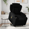 Sillón de masaje elevable eléctrico cuero sintético negro 1