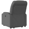 Sillón eléctrico reclinable elevable de tela gris oscuro 4
