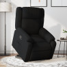 Sillón reclinable elevable tela negro 1