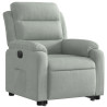 Sillón eléctrico reclinable elevable de terciopelo gris claro 3