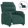 Sillón reclinable eléctrico tela verde oscuro 2