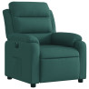 Sillón reclinable eléctrico tela verde oscuro 3