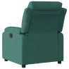 Sillón reclinable eléctrico tela verde oscuro 4